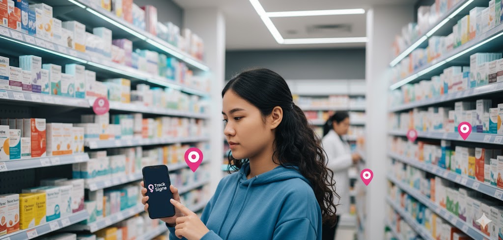 Productos en farmacias Track Signe